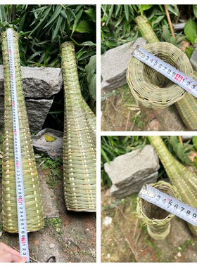 手工编织竹编黄鳝笼捕虾装鱼工具
