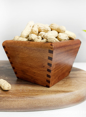 招财客厅摆件米斗缅甸花梨开张