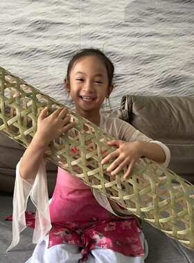 竹夫人抱枕竹编抱枕卧室纳凉神器