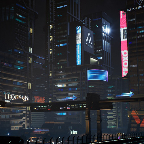 UE5虚幻5素材模型环境场景资产模块化赛博朋克2077超级合集夜之城 - 图1