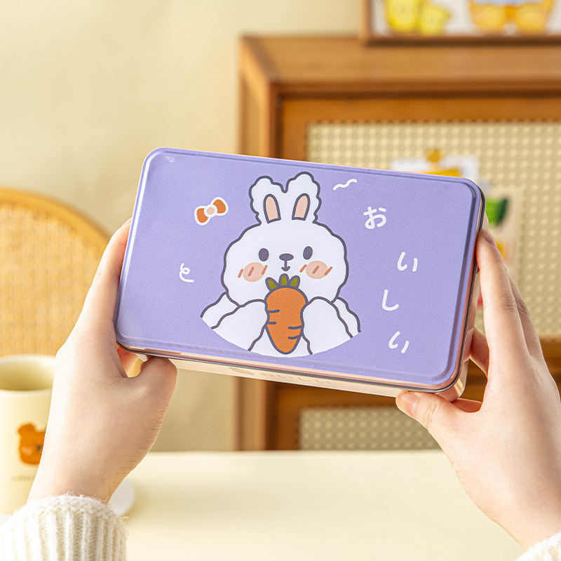 长方形烘焙曲奇糖果马口铁伴手礼卡通高颜值包装盒饼干铁罐包装盒,淘宝优惠券,粉丝福利购,淘宝优惠卷