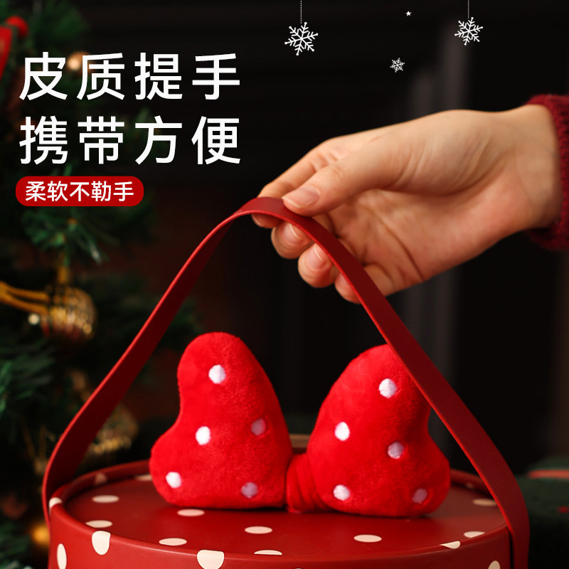 圣诞包装盒蝴蝶结抱抱桶礼盒雪花酥饼干包装零食创意烘焙空盒2025,淘宝优惠券,粉丝福利购,淘宝优惠卷