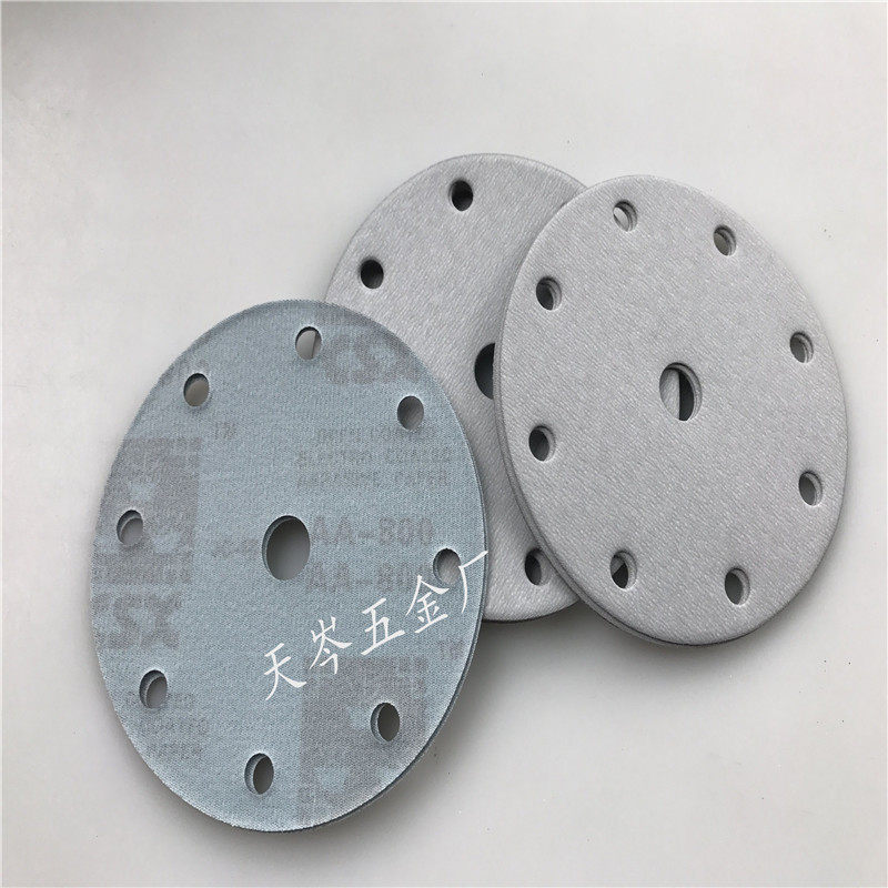 Italian dry sanding paper 6 inches 6 holes 9 holes 15 holes sanding leather 150mm pneumatic sander universal