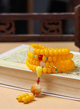 黄菩提根108颗风化子手串