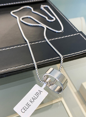 四方圆角戒指小众情侣外方指环