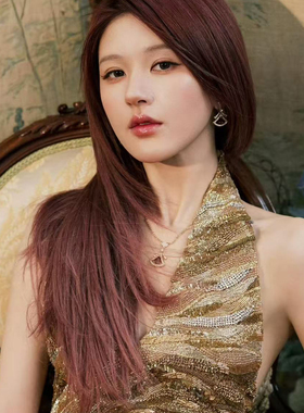 CELIE KALIRA贝母玫瑰金扇形镶钻小裙子女生项链轻奢节日礼物