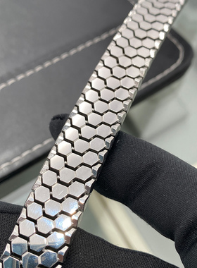 轻奢满钻蜂巢编织马赛克男女手链