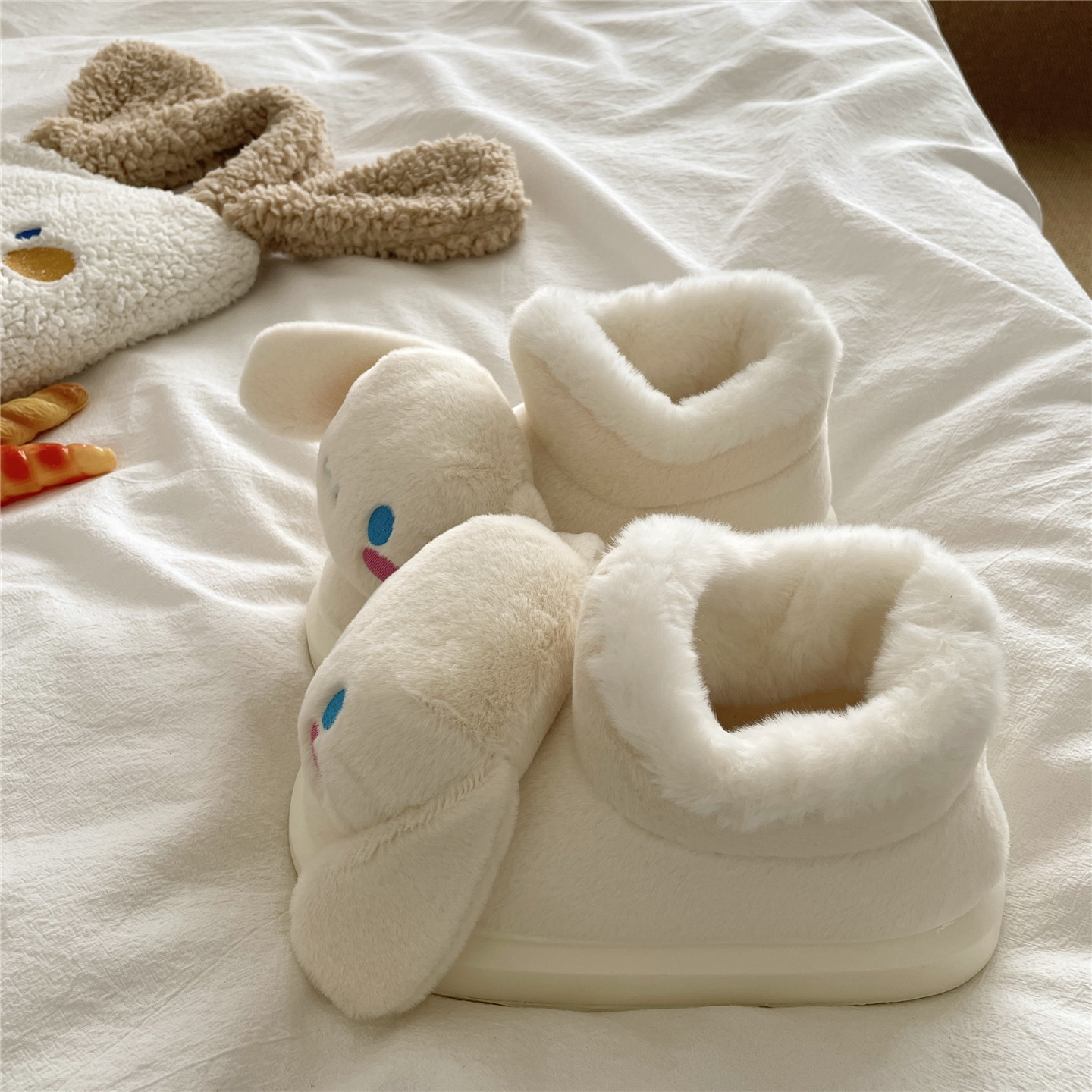 奶芙嘟嘟kt猫~！ins可爱冬季包跟棉鞋女厚底加绒棉拖鞋保暖雪地靴,淘宝优惠券,粉丝福利购,淘宝优惠卷