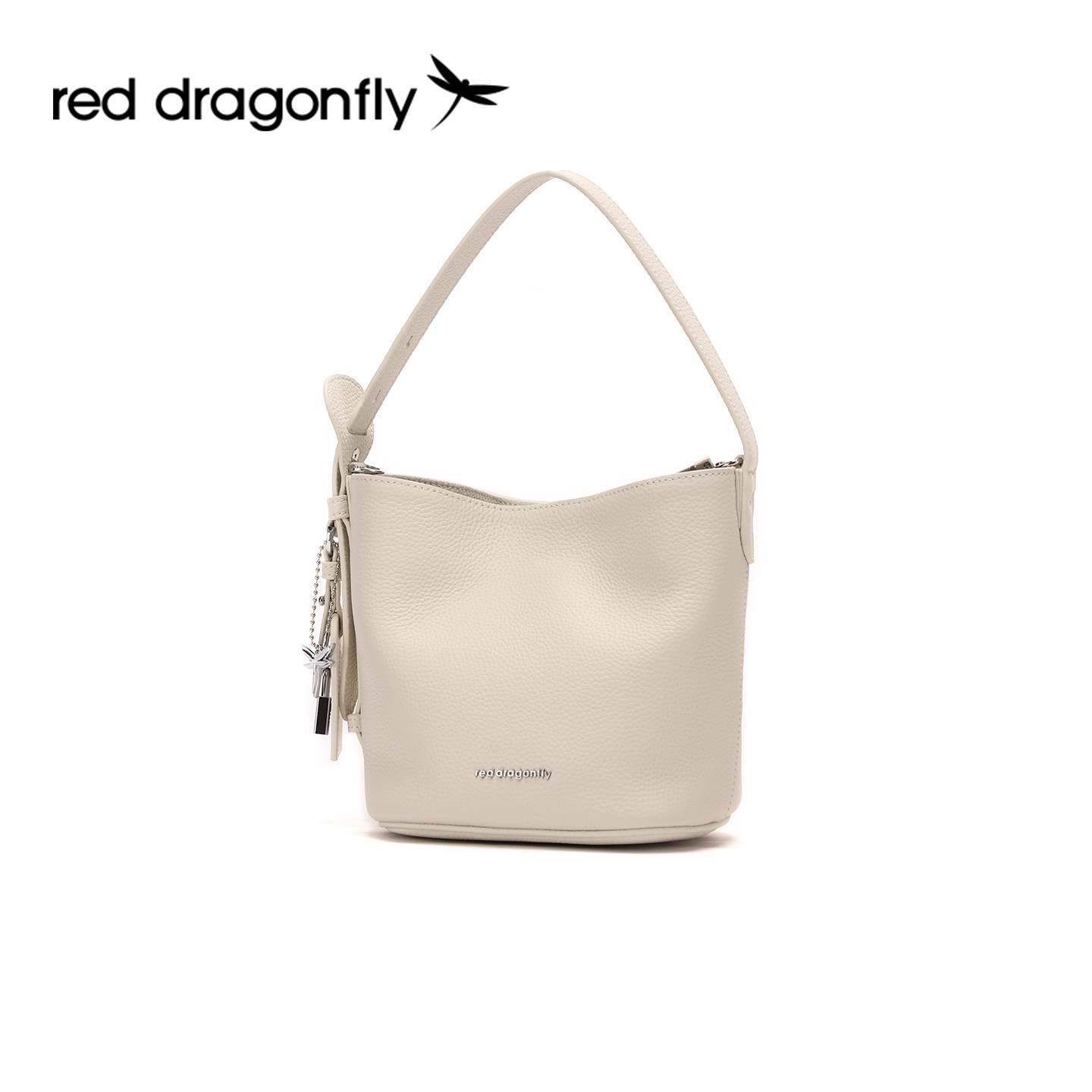 红蜻蜓真皮水桶包女式新款手提菜篮子包时尚高级礼物单肩斜挎小包,淘宝优惠券,粉丝福利购,淘宝优惠卷