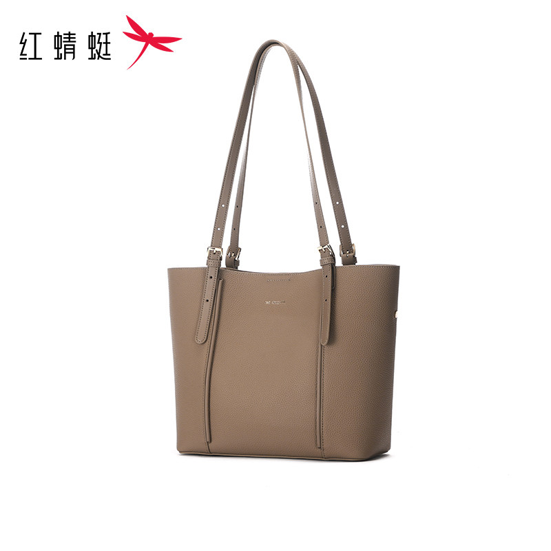 红蜻蜓包包女时尚大容量真皮单肩包大包手提包妈妈包通勤包托特包,淘宝优惠券,粉丝福利购,淘宝优惠卷