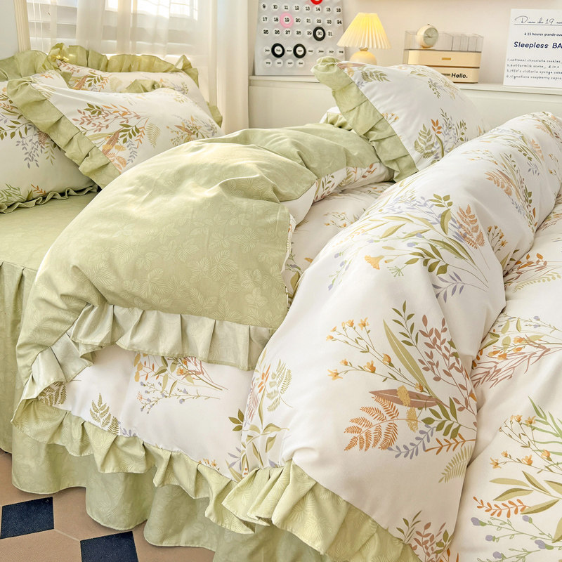 公主风床上用品四件套磨毛学生床单 星晴床品套件/四件套/多件套