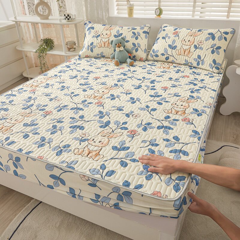 乳胶凉席夏被四件套夏季冰丝凉席子 星晴化纤被