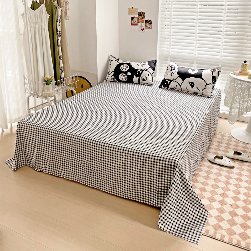 ins潮牌网红款黑色四件套被套被子 星晴床品套件/四件套/多件套