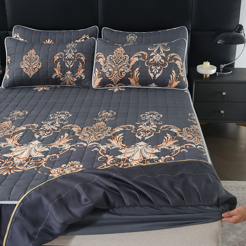 新款水洗棉夹棉花边床笠床裙二合一加厚床罩席梦思床垫保护套枕套,淘宝优惠券,粉丝福利购,淘宝优惠卷