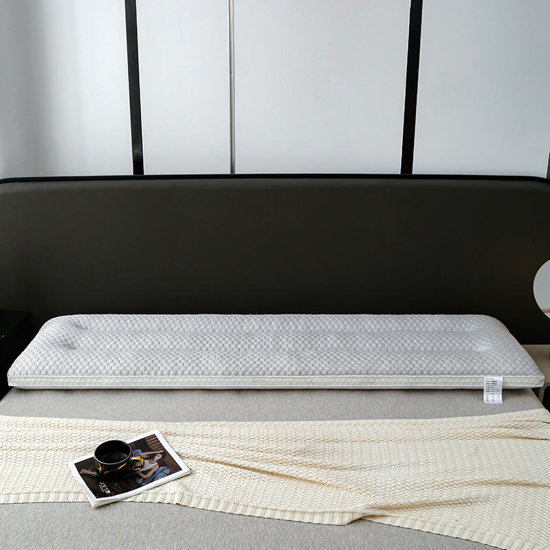 夏季新款枕芯加长凉感豆豆按摩双人枕家用夫妻情侣枕头长枕护颈枕 - 图1