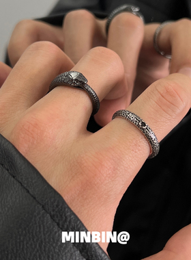 衔尾蛇/蛇纹芒星！小众戒指