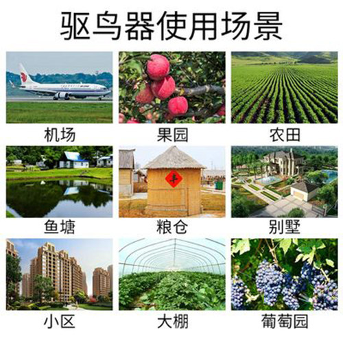 驱鸟神器太阳能智能驱鸟器超声波语音户外鱼塘果园大棚防吓鸟专用 - 图2
