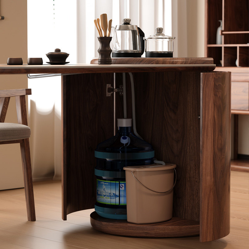 木小咖 山海实木茶桌小户型茶台桌椅组合岩板轻奢洞石泡茶桌,淘宝优惠券,粉丝福利购,淘宝优惠卷