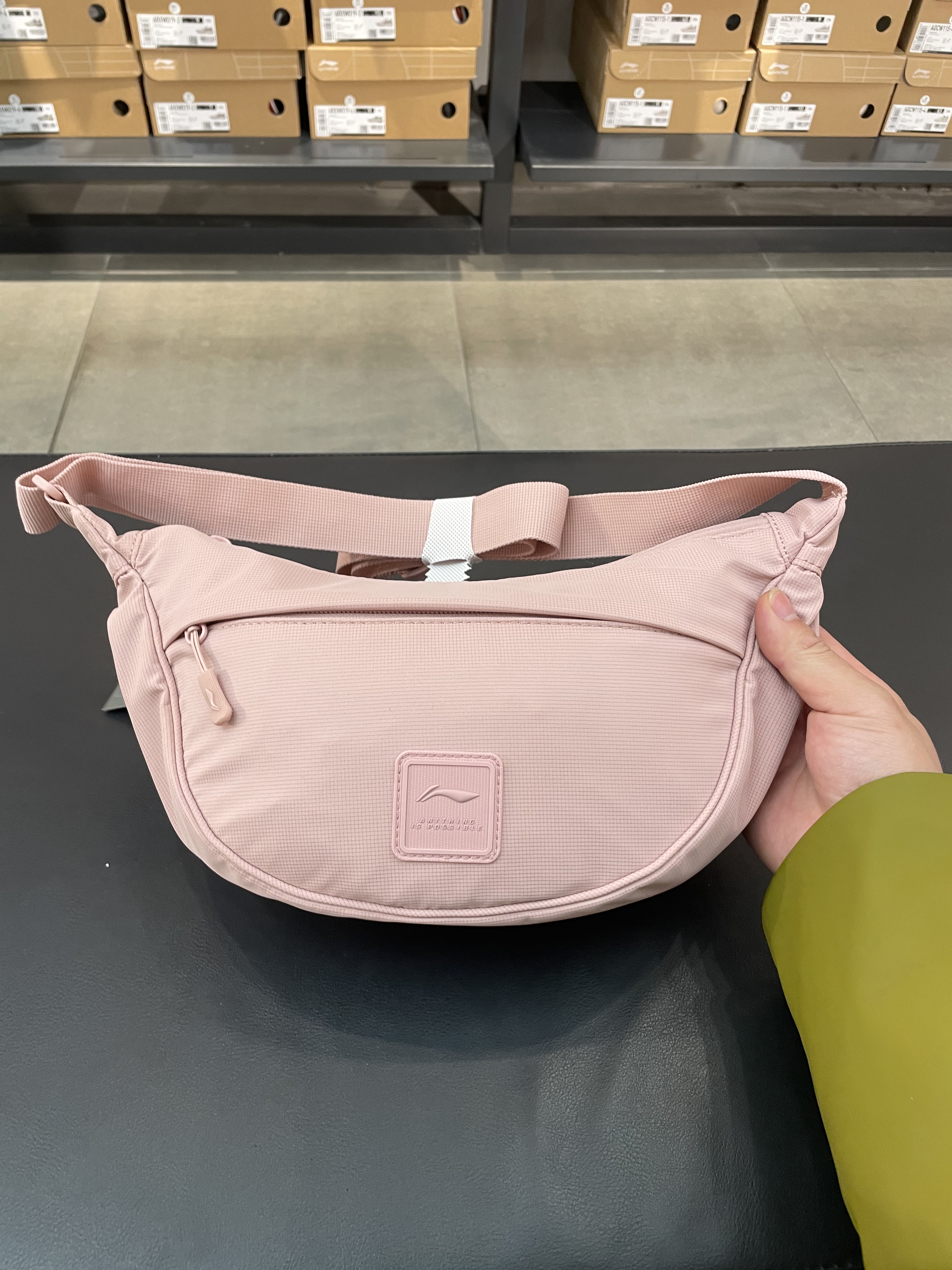 Li Ning Women's New Shoulder Bag Simple and Versatile Casual Shoulder Bag