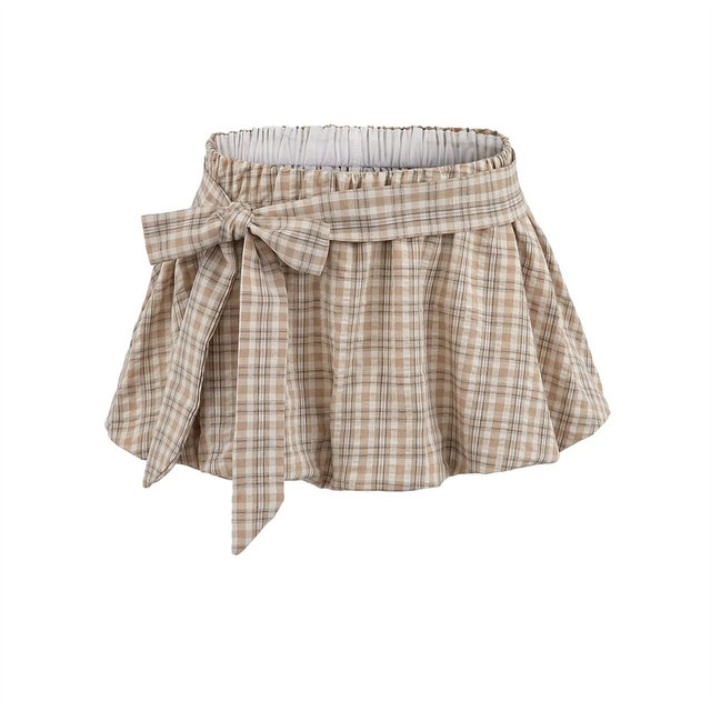 Hot girl style floral bud a line skirt women's short