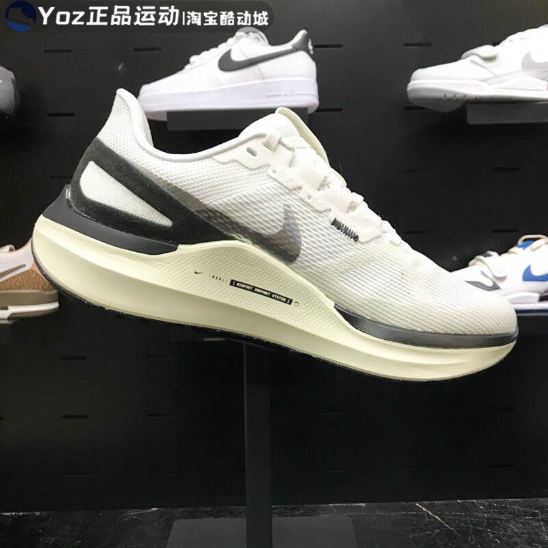耐克女鞋2024春AIR ZOOM STRUCTURE 25减震运动跑步鞋 DJ7884-104 - 图0