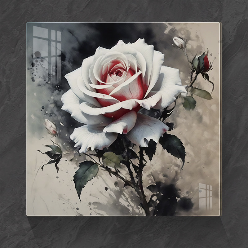 小清新3d立体玫瑰花装饰画卧室墙面遮丑墙贴爱满屋亚克力遮挡贴画,淘宝优惠券,粉丝福利购,淘宝优惠卷