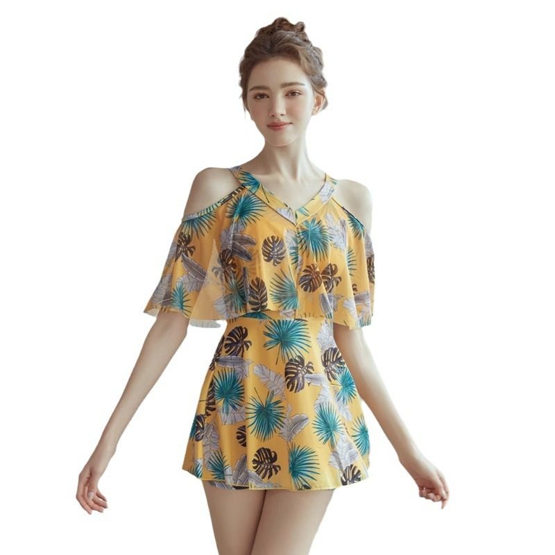 泳衣女成人款2024年新款保守微胖女孩遮肉显瘦女士泳衣泡温泉,淘宝优惠券,粉丝福利购,淘宝优惠卷