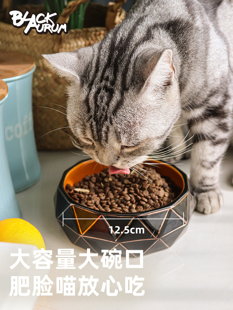 陶瓷碗宠物圣诞节猫碗宠物碗狗盆水碗防打翻狗粮盆喂食碗猫咪用品
