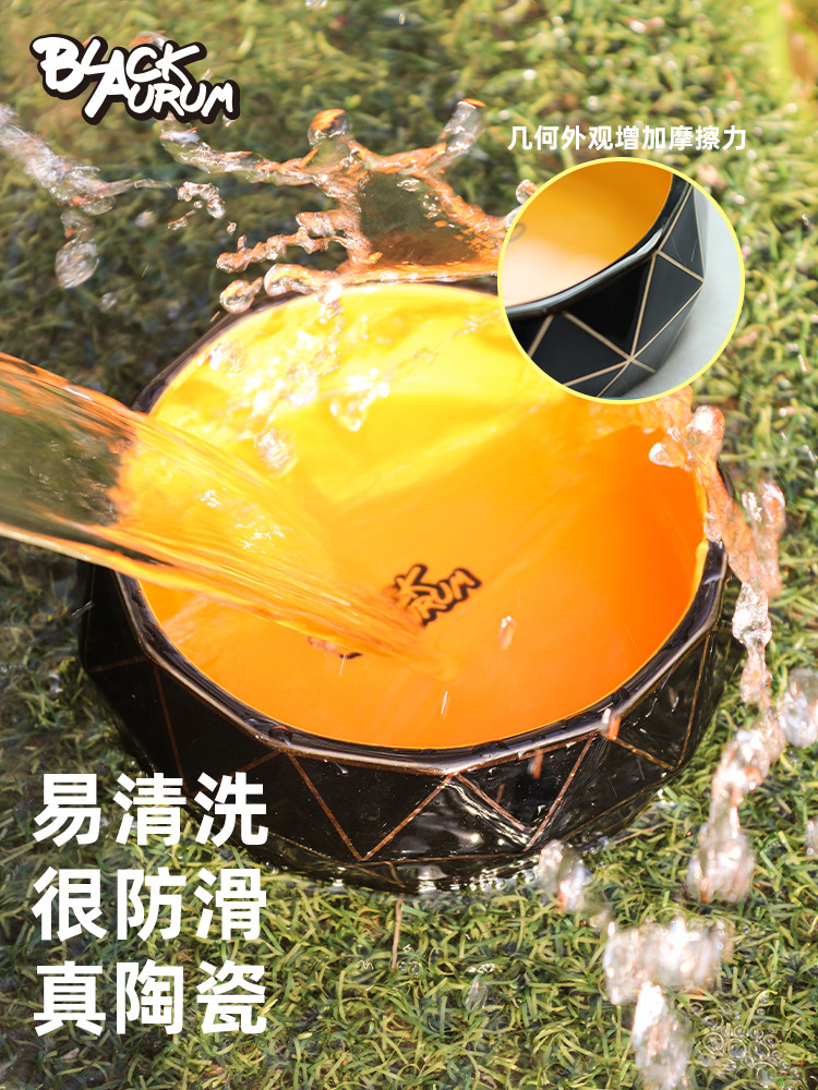 陶瓷碗宠物圣诞节猫碗宠物碗狗盆水碗防打翻狗粮盆喂食碗猫咪用品