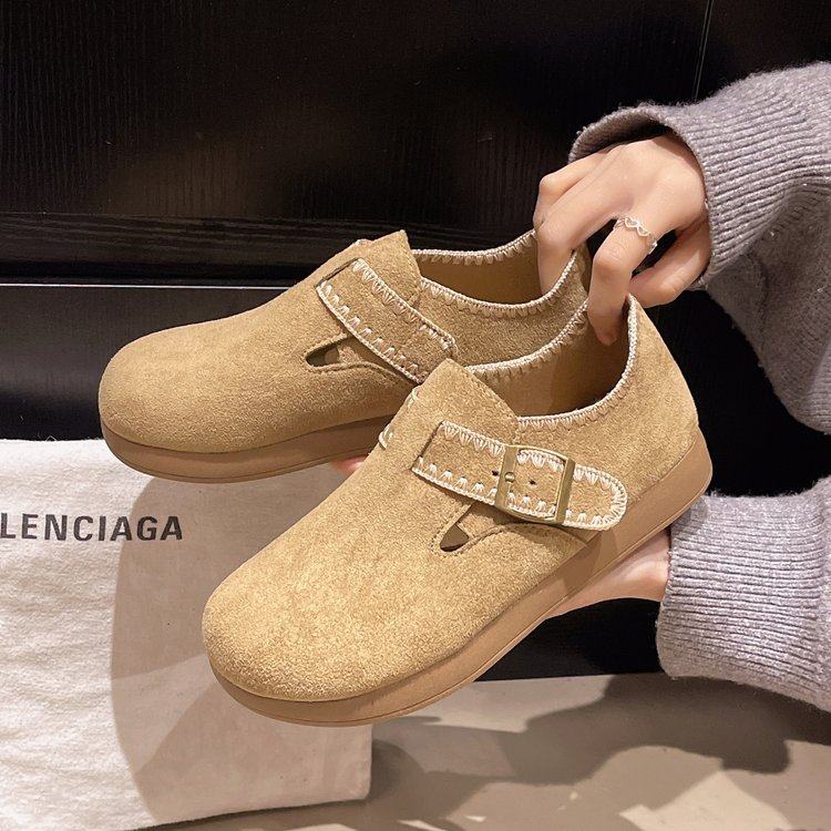 复古森女风软底豆豆鞋女2026春新款时尚配裙子一脚蹬单鞋懒人瓢鞋,淘宝优惠券,粉丝福利购,淘宝优惠卷