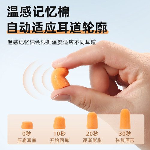 3M耳塞防噪音睡眠睡觉专用工业工厂学生舒适侧睡超级隔音降噪神器 - 图1