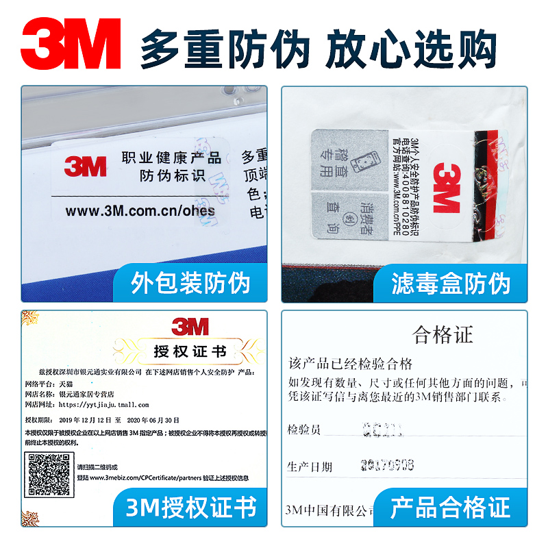 3M7502防毒面具舒适硅胶防毒面俱喷漆专用化工气体呼吸器防护面罩 - 图3