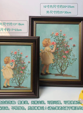 梵高白玫瑰小众风油画桌面摆件
