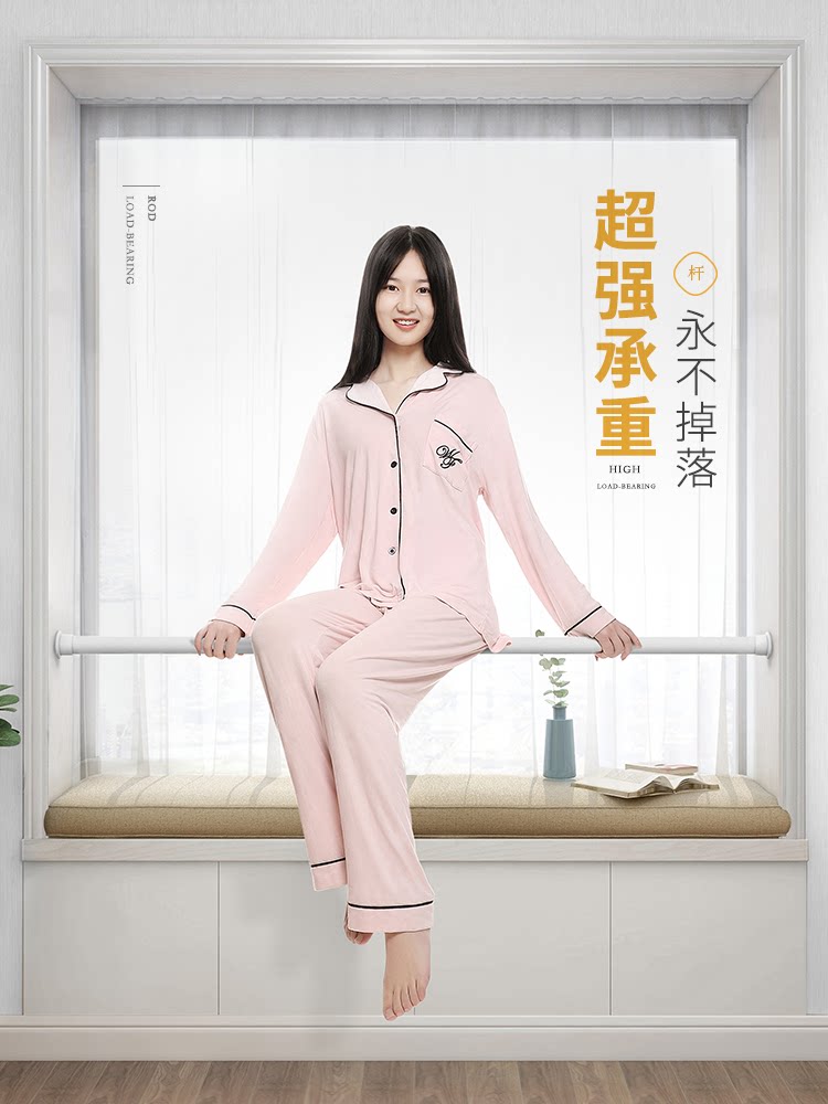 纱帘透光不透人免打孔安装客厅隔断 未来式成品窗帘