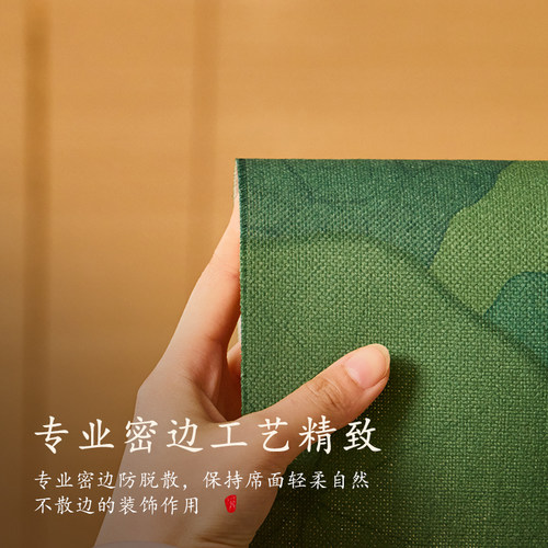 爱奇葩 涧影溪景荷塘桌旗中式禅意茶台桌布防水茶席茶旗布艺长条 - 图3