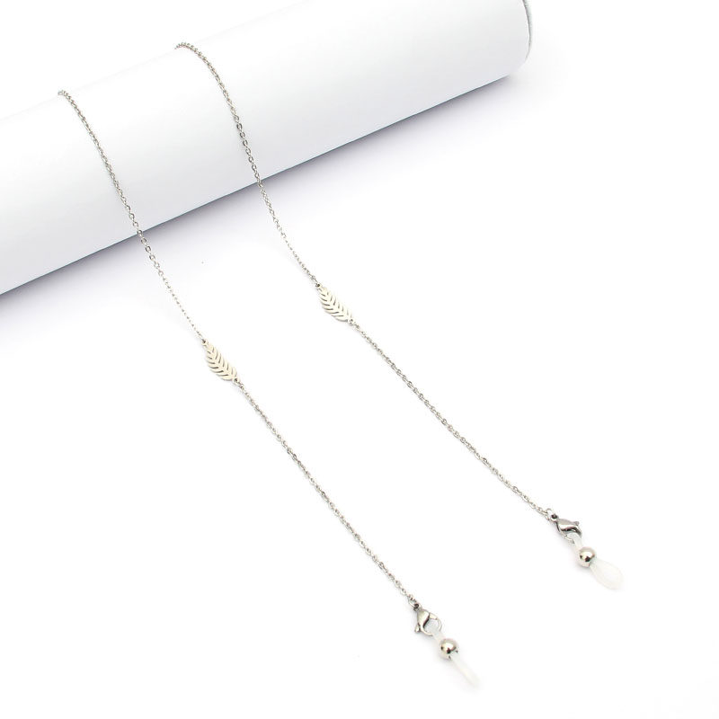 Feather glasses chain mask chain headphone chain titanium steel halter neck