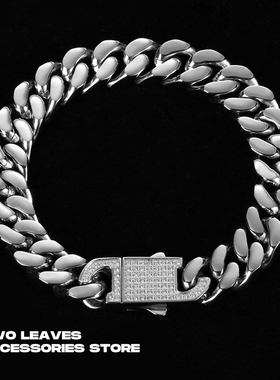 TWOLEAVES男女欧美潮流古巴手链