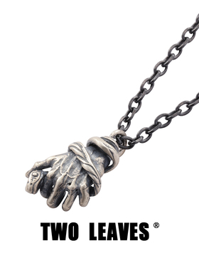 TWOLEAVES925银哥特风蛇手吊坠