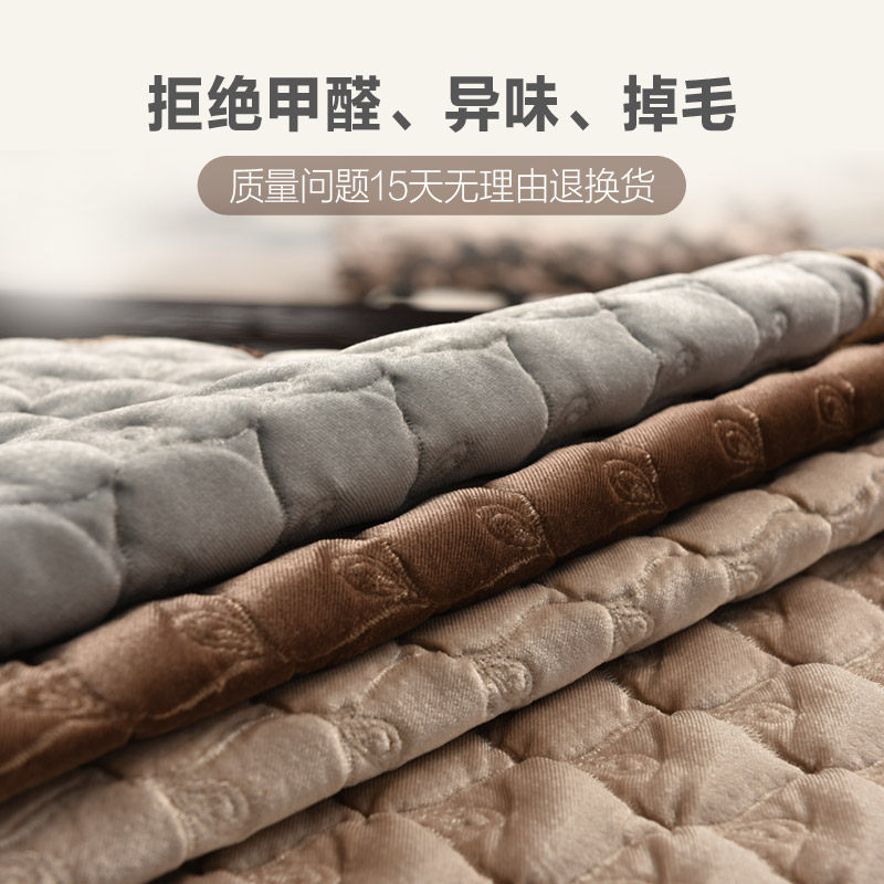 欧式沙发垫四季通用真皮坐垫美式高档奢华防滑冬季毛绒座垫套罩巾,淘宝优惠券,粉丝福利购,淘宝优惠卷