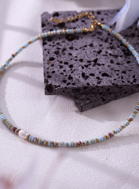 Max观无界串珠锁骨项链