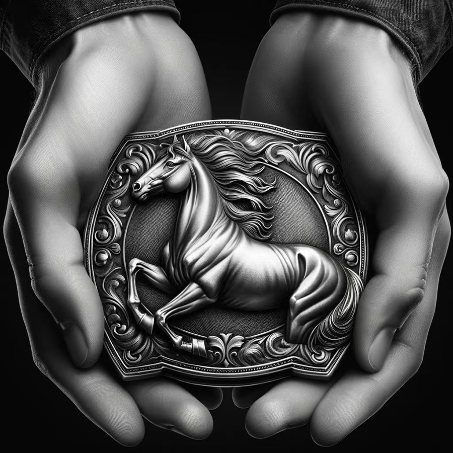 马上有钱S999足银皮带扣头实心生肖马腰带扣男平滑扣单扣腰带扣头,淘宝优惠券,粉丝福利购,淘宝优惠卷