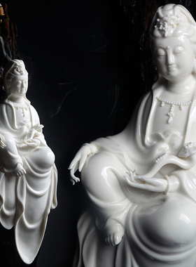 观音菩萨手工匠人禅意风德化白瓷