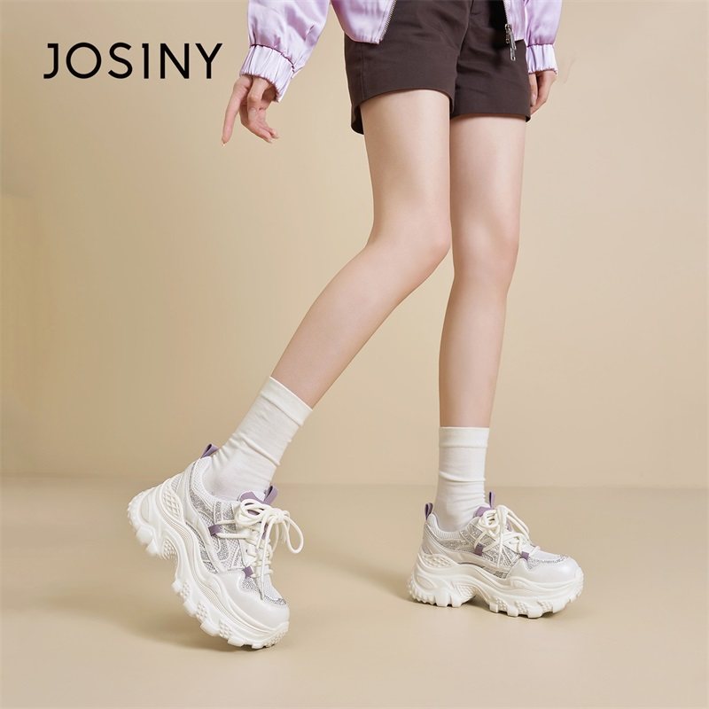 卓诗尼2026春季新款厚底运动鞋时尚舒适复古老爹鞋潮流透气休闲鞋,淘宝优惠券,粉丝福利购,淘宝优惠卷