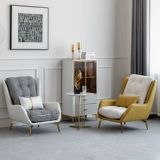 Nordic Single -Pperson Dofa Technology Cloth Color Satching Light Luxury Modern Small Living Apartment спальня Ленивая магистраль высокая сеть красного кресла