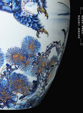 景德镇陶瓷器花瓶高档家居客厅