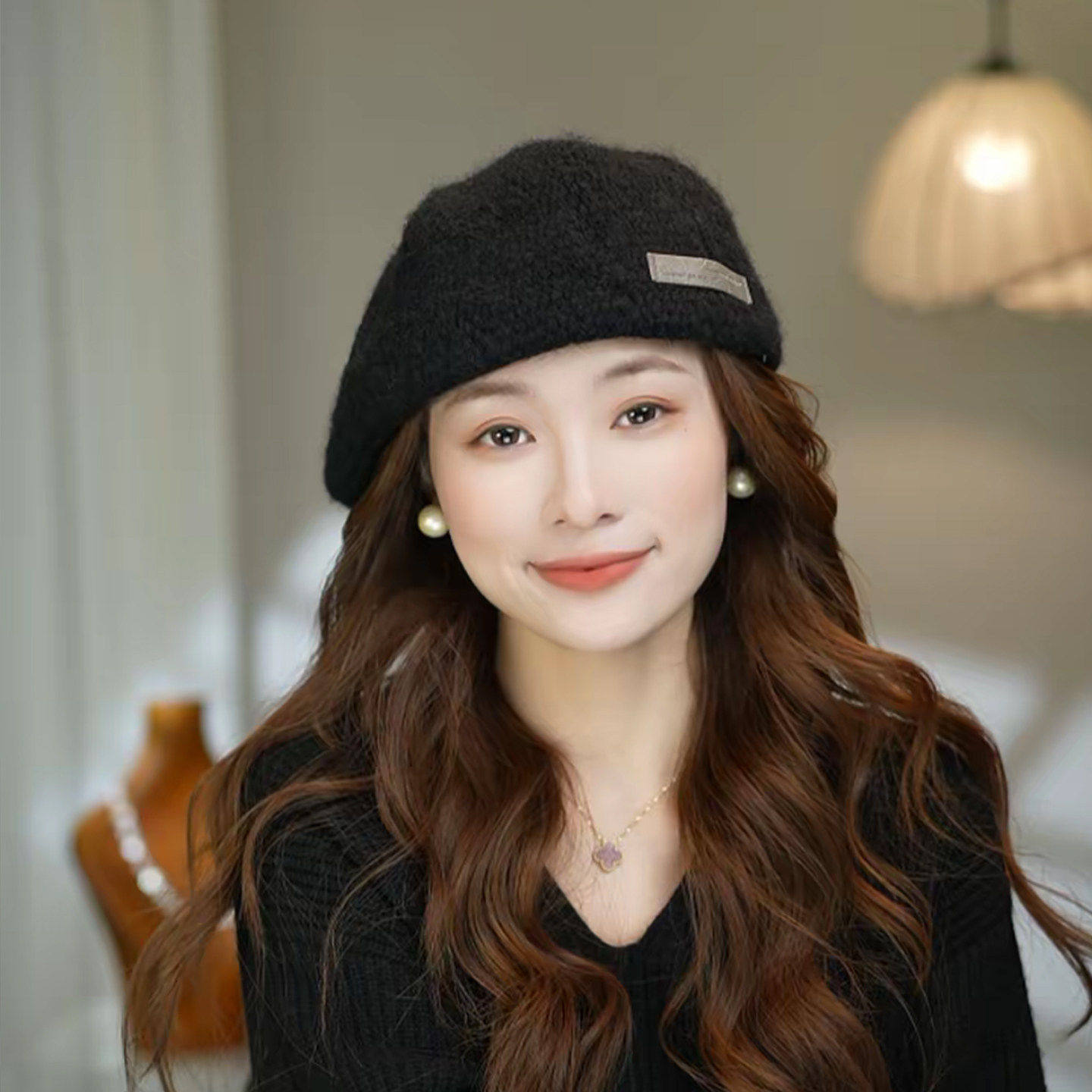 复古冰岛反戴文艺贝雷帽女秋冬百搭显脸小前进帽减龄画家帽鸭舌帽,淘宝优惠券,粉丝福利购,淘宝优惠卷