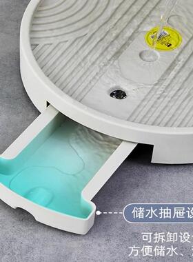花盆托盘带轮移动底座接水花盘底储水垫底花盒滚轮万向轮圆盘底托