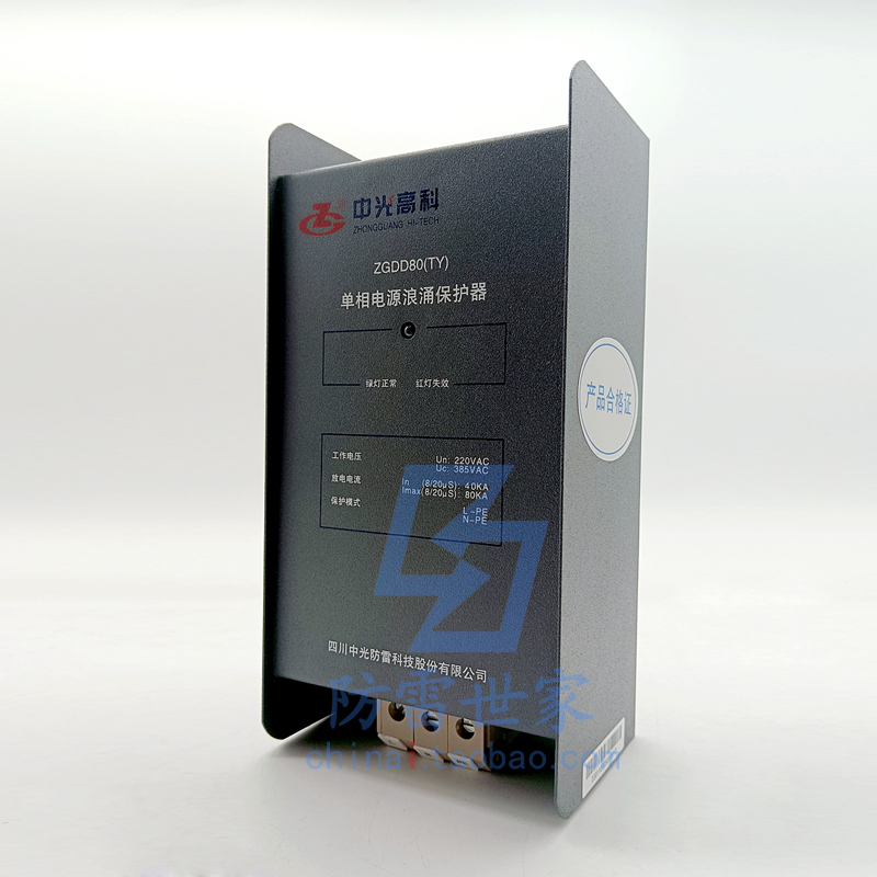 中光ZGG电源系列单相防雷箱ZGDD80浪涌保护器防雷器SPD,可议价 - 图0