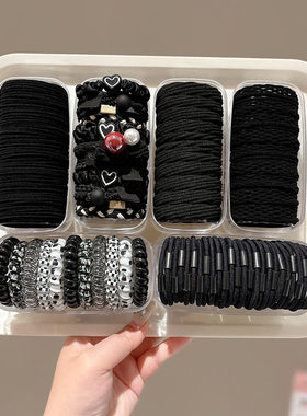 高马尾发绳高弹力耐用橡皮筋