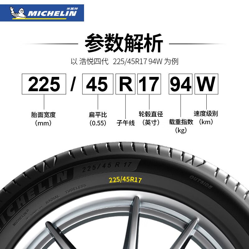 米其林MICHELIN经济耐用轮胎205/55R16寸17寸91W浩悦四代朗逸静音 - 图3